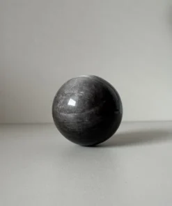 Strieborný Obsidián Guľa (L)