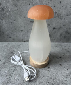 Selenit ✨ Lampa Hríb (20cm) – Obrázok 3