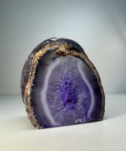 Achát 💜 FIALOVÁ AURA (Geóda Chleba 4) – Obrázok 3