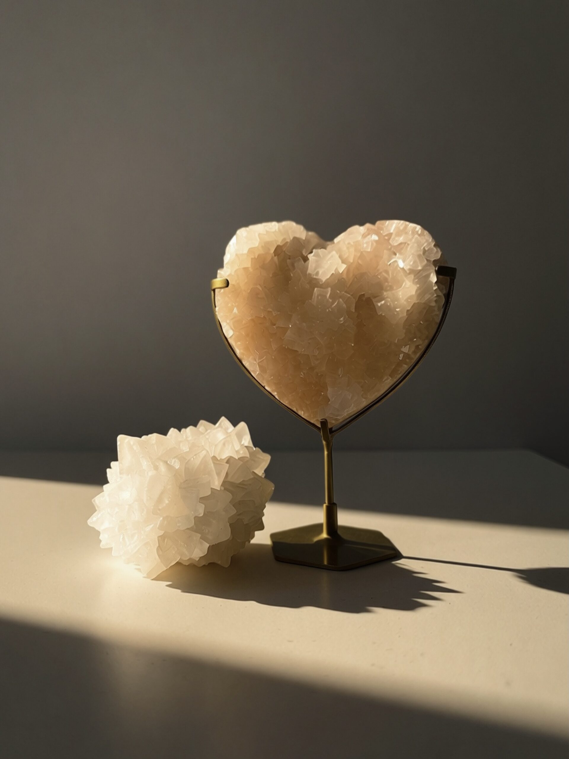 Kalcit biely ⟡ LOVE Set – Obrázok 2