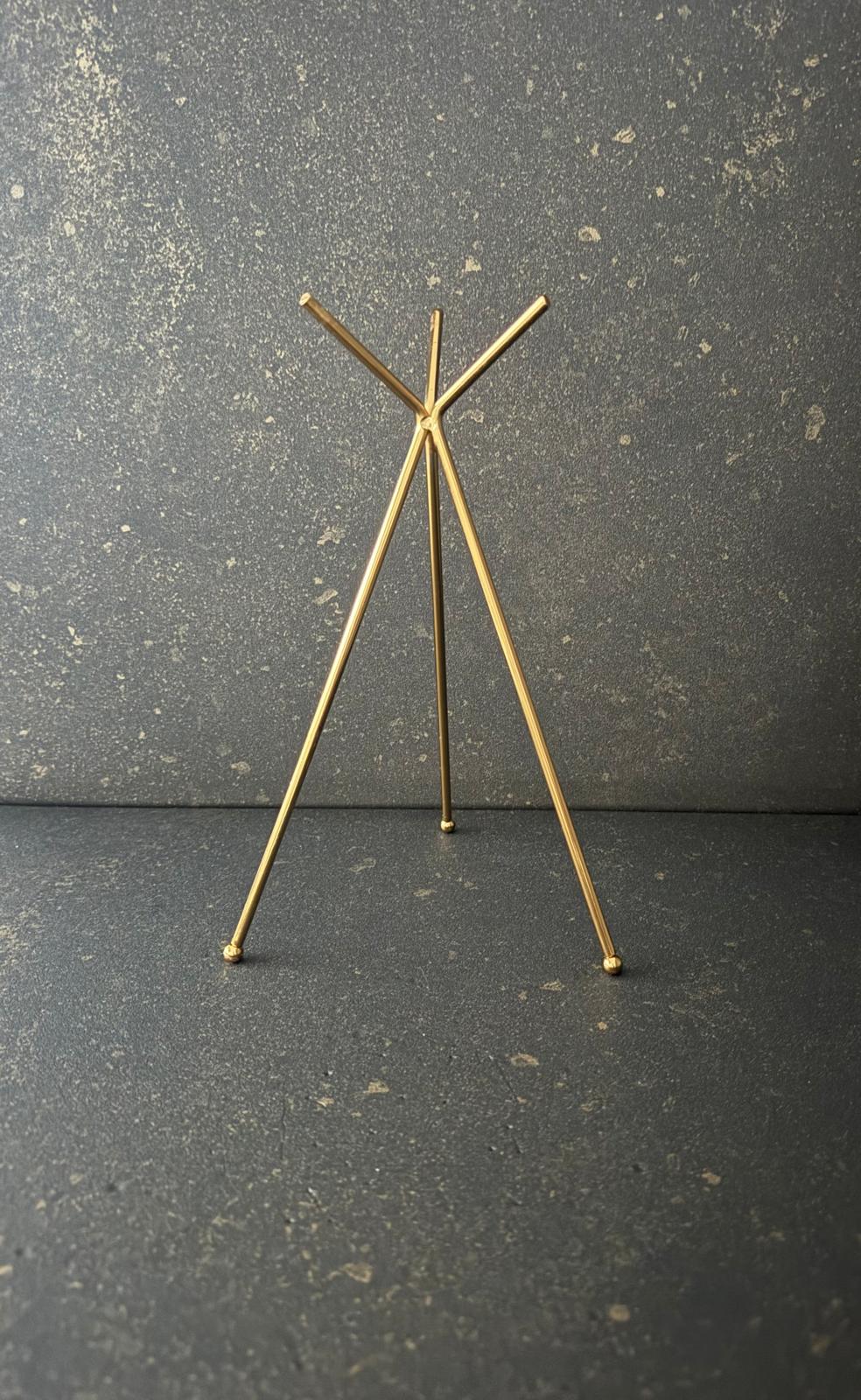 Dizajnový stojan 25cm (zlatý) – Obrázok 2